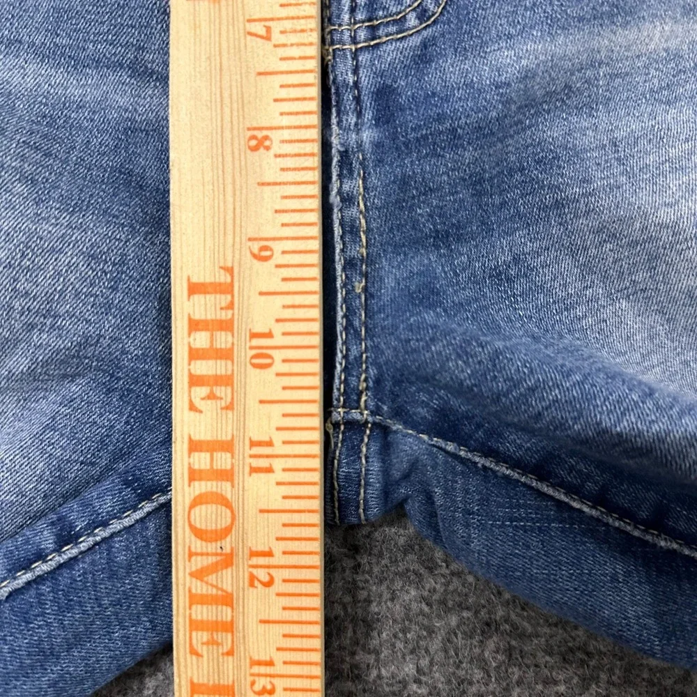BKE Jeans Womens Size 26 Billie Slim Fit High Rise Distressed Blue Denim Frayed